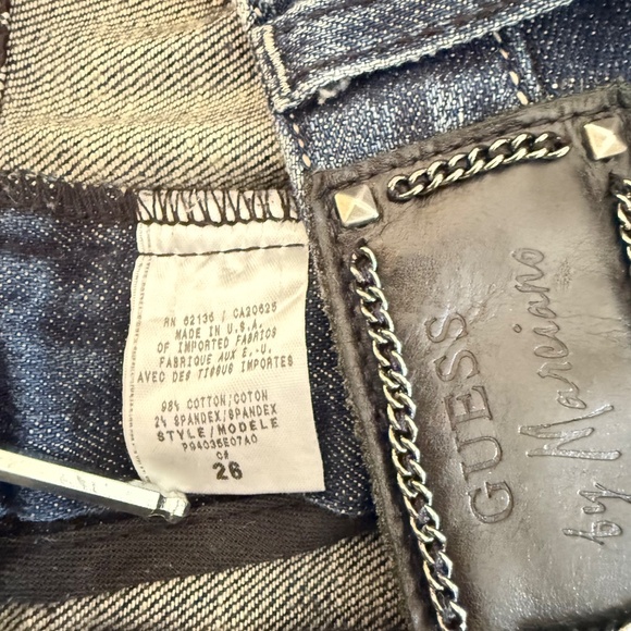 Guess by Marciano Jeans Women’s sequined and rip design, indigo distress 26 - Picture 11 of 11